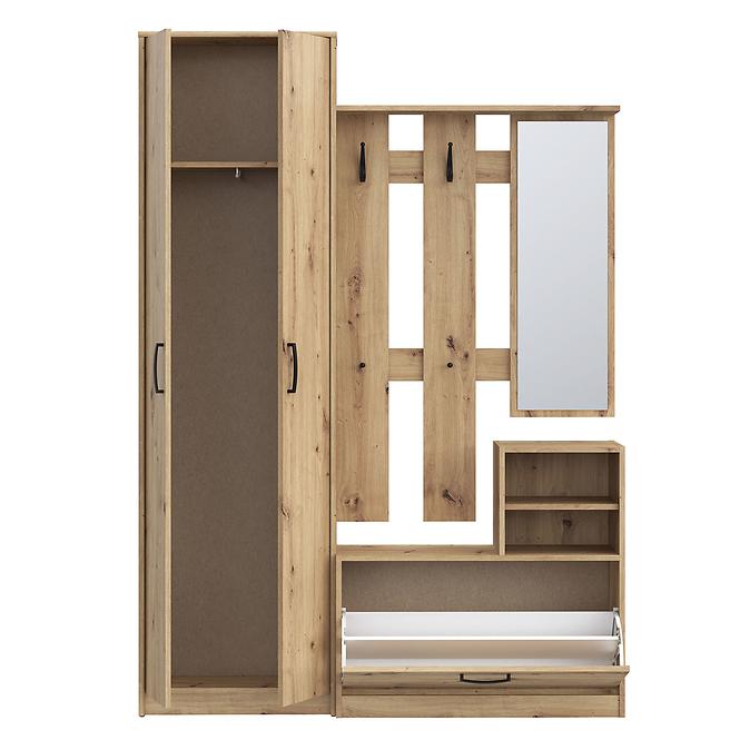 Vorzimmerwand NIKO nikd01-d78 eiche artisan,3