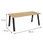 36SY+STŮL KLEO 185X90 – ARTISAN,2