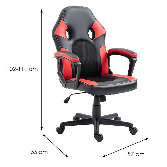 Gaming-Stuhl Toledo schwarze/rot