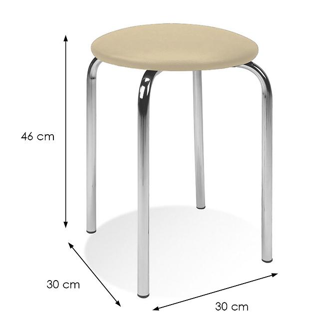 Stuhl  Pino Chrome Creme