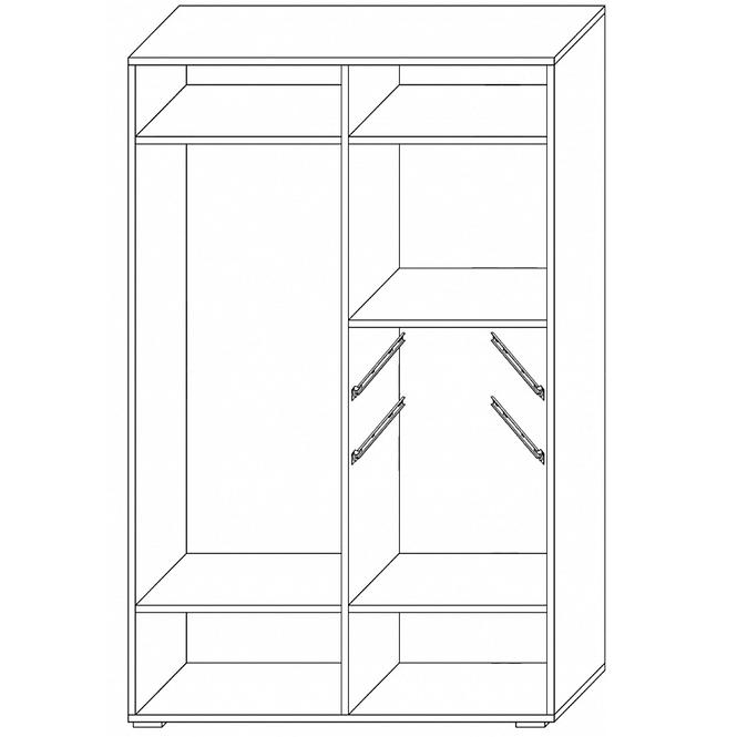 Schrank Nemo 2 Verona Asche / Seladon