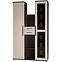 Schrank mit Vitrine Inez 121cm Asche
