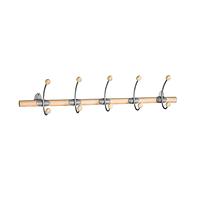 Wandstange mit Hacken 5461-1025 helle Buche