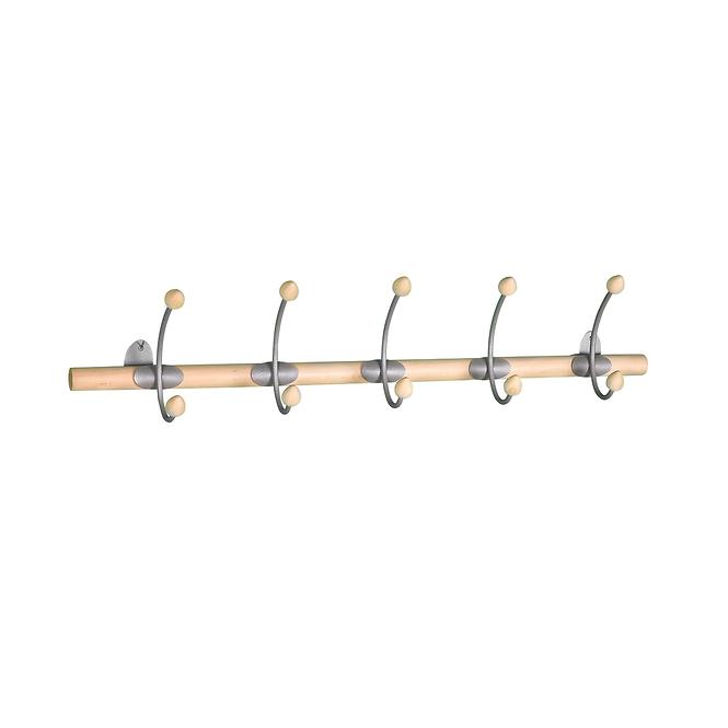 Wandstange mit Hacken 5461-1025 helle Buche