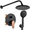 Unterputz Duschset Mild Rea P9143 Schwarz/Roségold,2