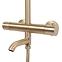 Duschset mit Thermostat Lungo Rea P6604 Gold gebürstete Oberfläche,6