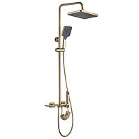 Duschset Helix Rea P6621 Gold gebürstete Oberfläche