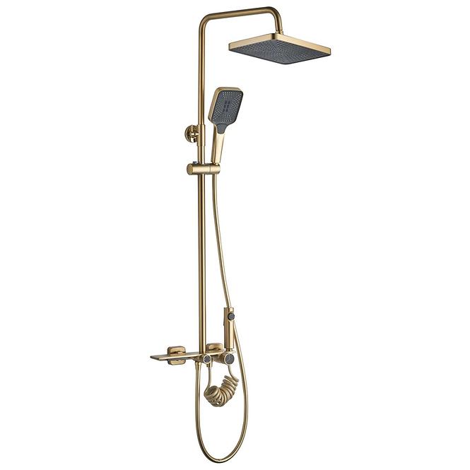 Duschset Helix Rea P6621 Gold gebürstete Oberfläche