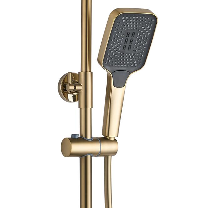 Duschset Helix Rea P6621 Gold gebürstete Oberfläche