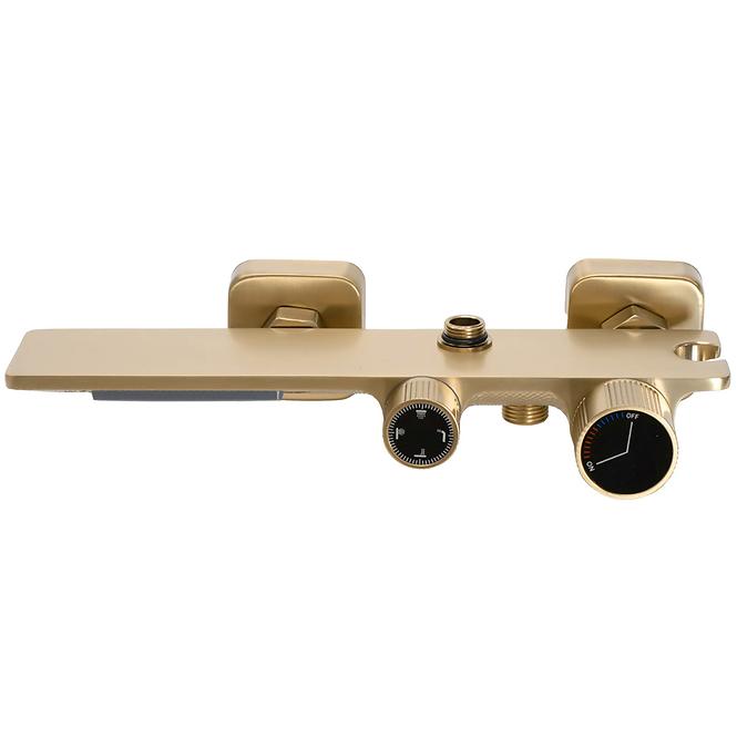 Duschset Helix Rea P6621 Gold gebürstete Oberfläche