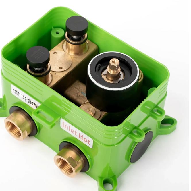 Unterputz Duschset mit Thermostat Lungo-Miller Rea P6715 Chrom