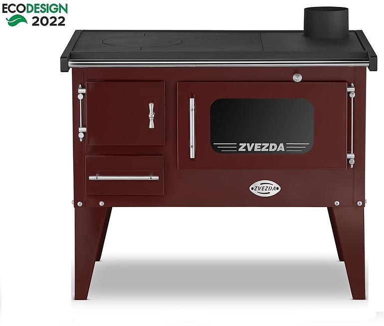 Küchenherd Narodna E 6kW Braun rechts Eco