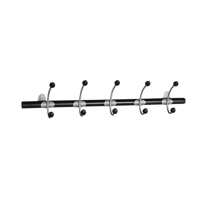 Wandstange mit Hacken  5461-1025 dunkle Buche