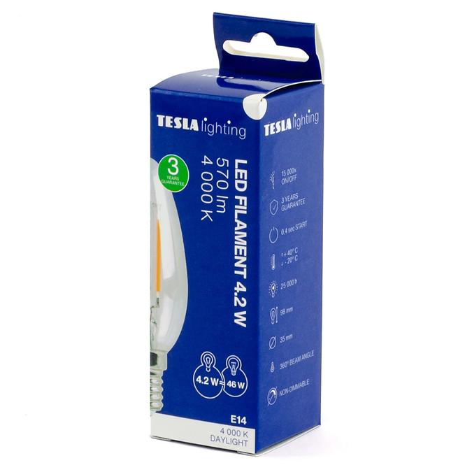 LED Lampe candle Kerze 4.2W E14 4000K 570LM