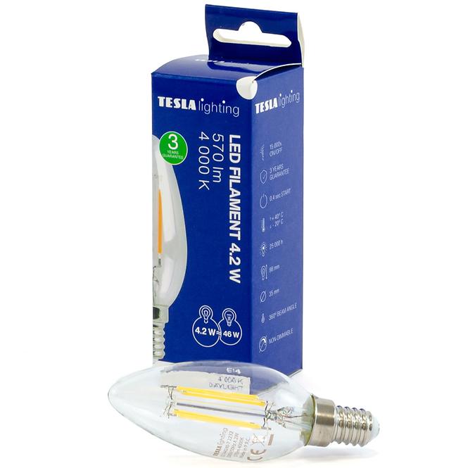 LED Lampe candle Kerze 4.2W E14 4000K 570LM