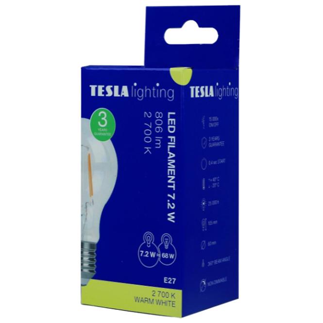 LED Lampe filament retro bulb 7.2W E27 2700K 806LM