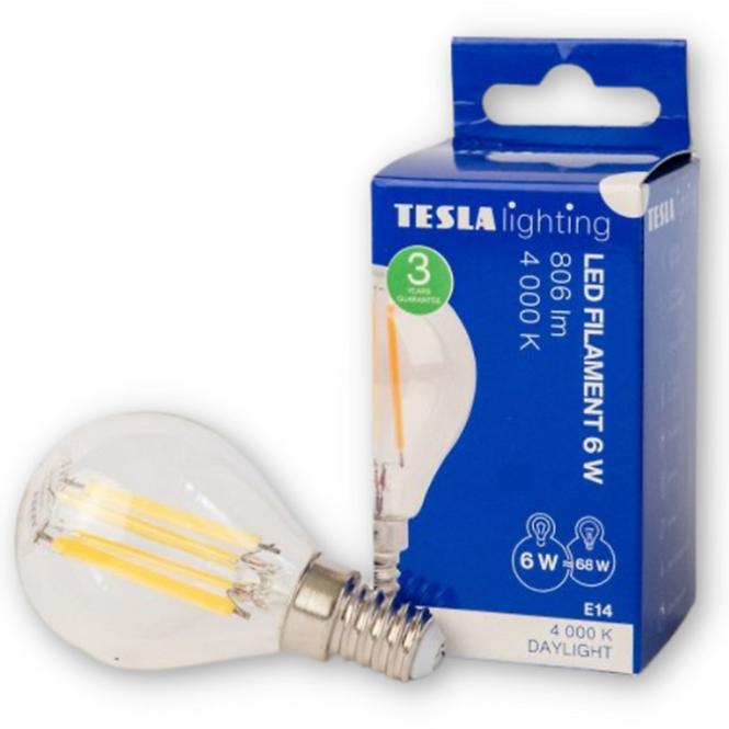LED Lampe miniglobe filament retro 6W E14 4000K 806LM