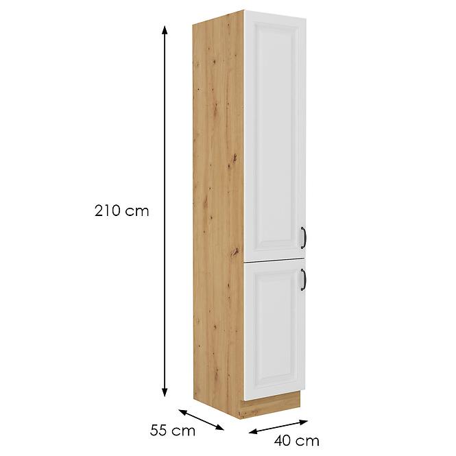 Küchenzeile Stilo Weiß Mat/Artisan 40DK-210 2F