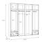 Schrank Whiteheaven 205 cm LNBS3411B-M216 mit Beleuchtung,6