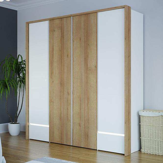 Schrank Whiteheaven 205 cm LNBS3411B-M216 mit Beleuchtung,7