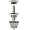 Waschbeckenauslauf click/clack universal Rea A6000 gebürstetes Nickel,2