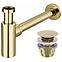 Siphon mit Abfluss klik-klak universal Rea A5692 Gold,2
