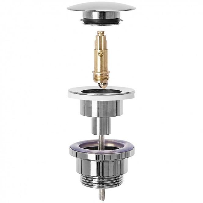 Siphon mit Abfluss klik-klak universal Rea A5693 Chrom