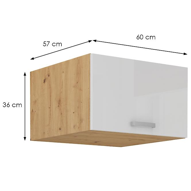 Küchenschrank Artisan weiß Glanz 60 Nagu-36 1F