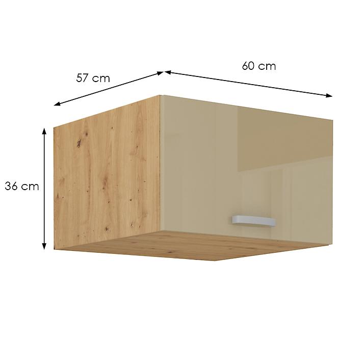 Küchenschrank Artisan cappuccino Glanz 60 Nagu-36 1F