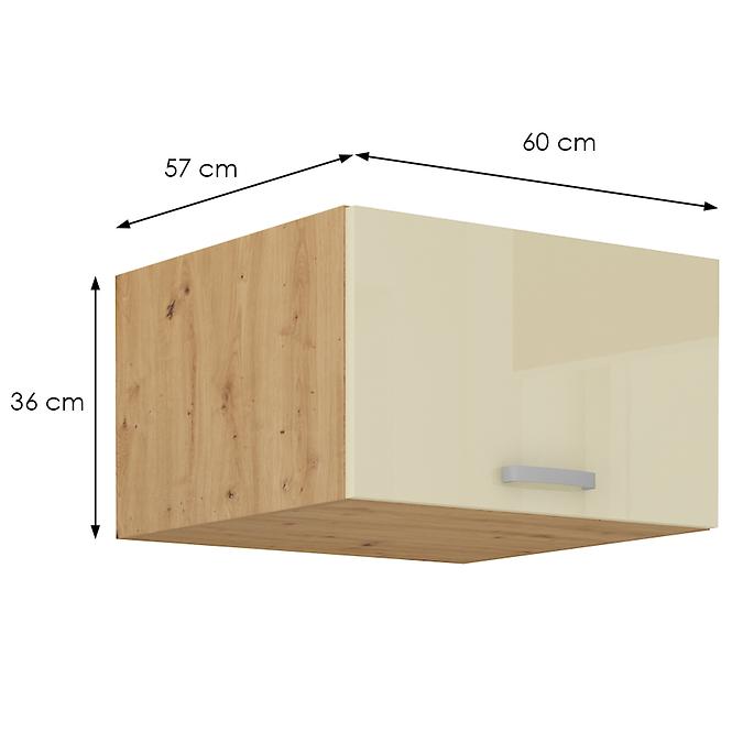 Küchenschrank Artisan creme Glanz 60 Nagu-36 1F