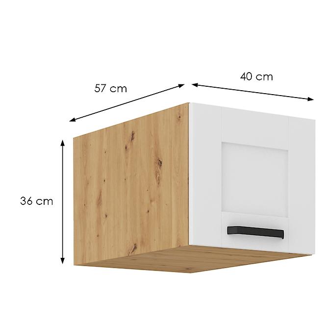 Küchenschrank Luna weiß matt/artisan 40 Nagu-36 1F