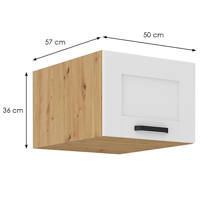 Küchenschrank Luna weiß matt/artisan 50 Nagu-36 1F