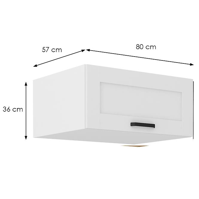 Küchenschrank Luna weiß matt/weiß 80 Nagu-36 1F