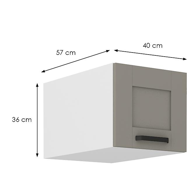 Küchenschrank Luna claygrey/weiß 40 Nagu-36 1F