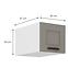 Küchenschrank Luna claygrey/weiß 40 Nagu-36 1F,2