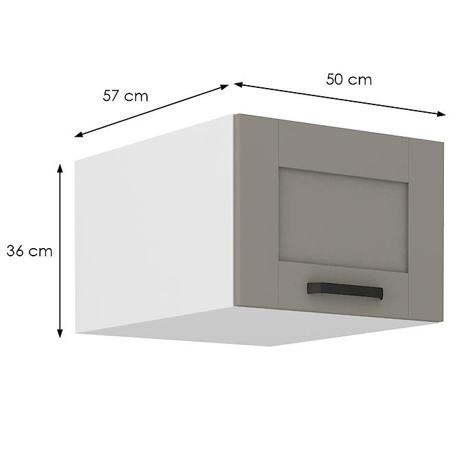 Küchenschrank Luna claygrey/weiß 50 Nagu-36 1F