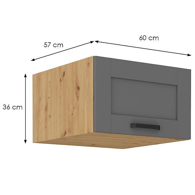 Küchenschrank Luna dustgrey/artisan 60 Nagu-36 1F