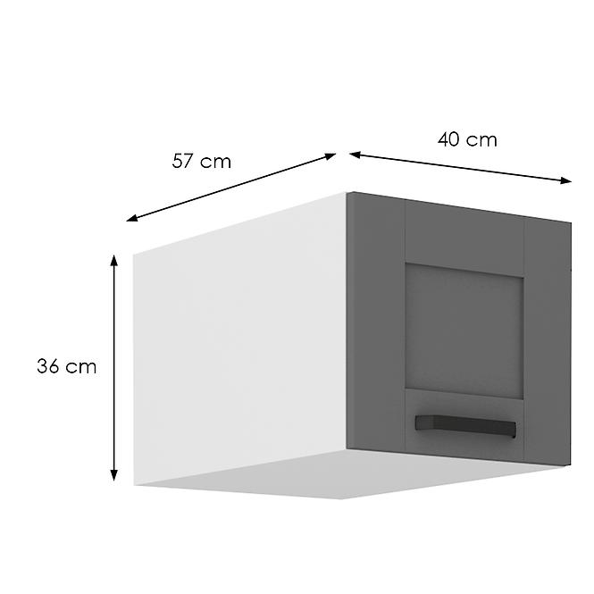 Küchenschrank Luna dustgrey/weiß 40 Nagu-36 1F