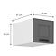 Küchenschrank Luna dustgrey/weiß 40 Nagu-36 1F,2