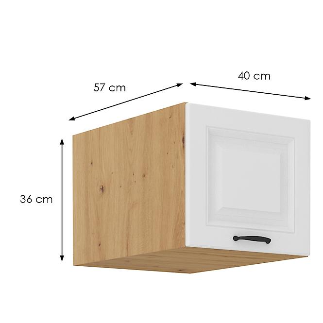 Küchenschrank Stilo weiß matt/artisan 40 Nagu-36 1F