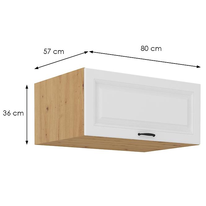 Küchenschrank Stilo weiß matt/artisan 80 Nagu-36 1F