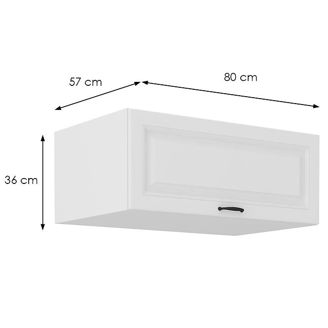Küchenschrank Stilo weiß matt/weiß 80 Nagu-36 1F