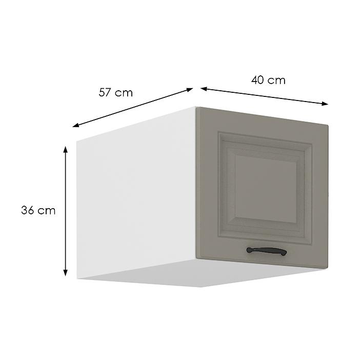 Küchenschrank Stilo claygrey/weiß 40 Nagu-36 1F