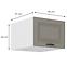 Küchenschrank Stilo claygrey/weiß 50 Nagu-36 1F,2