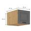 Küchenschrank Stilo dustgrey/artisan 40 Nagu-36 1F,2