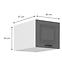 Küchenschrank Stilo dustgrey/weiß 40 Nagu-36 1F,2
