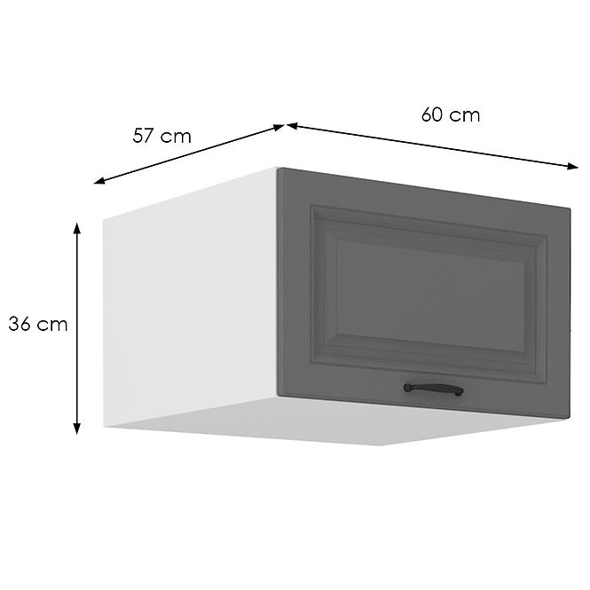 Küchenschrank Stilo dustgrey/weiß 60 Nagu-36 1F