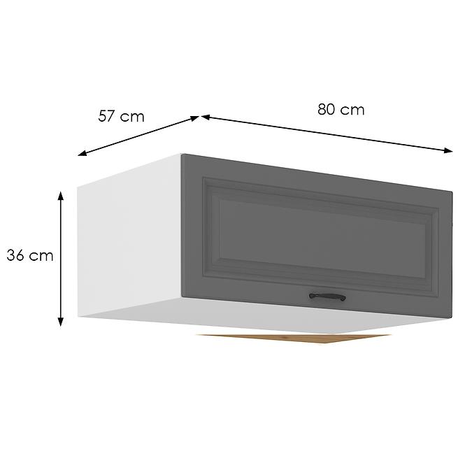 Küchenschrank Stilo dustgrey/weiß 80 Nagu-36 1F