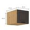 Küchenschrank Stilo graphit matt/artisan 40 Nagu-36 1F,2