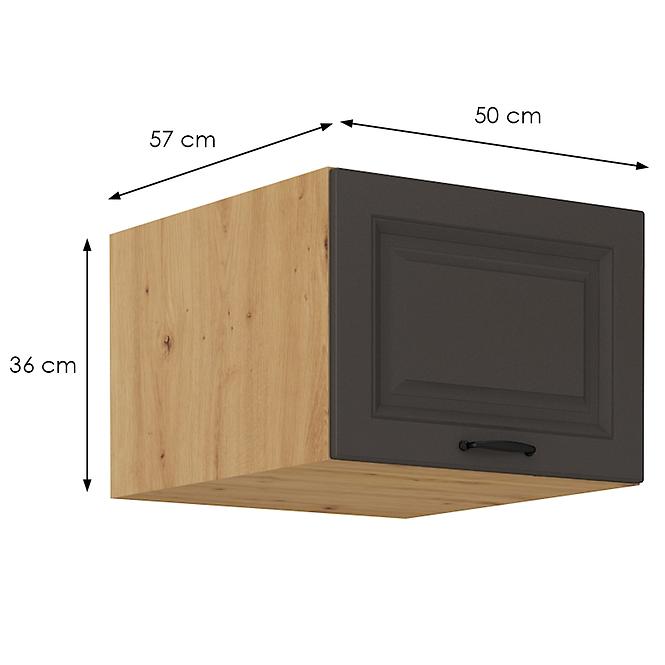 Küchenschrank Stilo graphit matt/artisan 50 Nagu-36 1F
